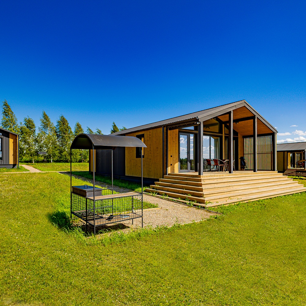 Барнхаус с личной сауной и мангальной зоной